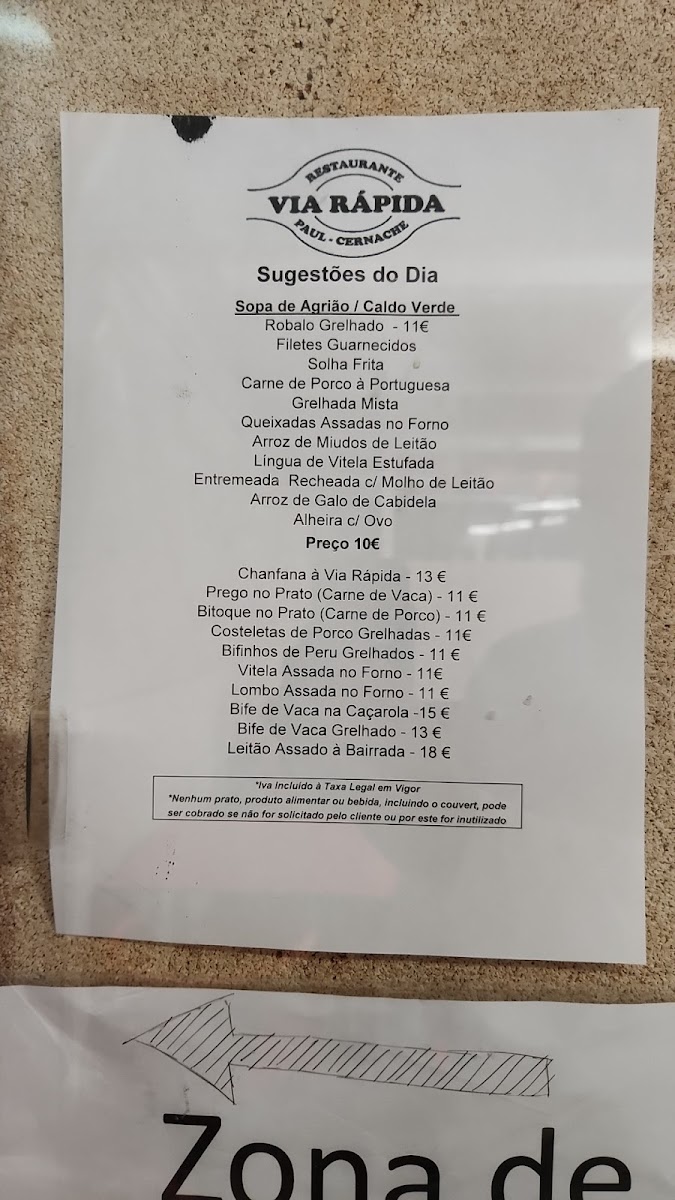 Menu Restaurante Via Rapida-1