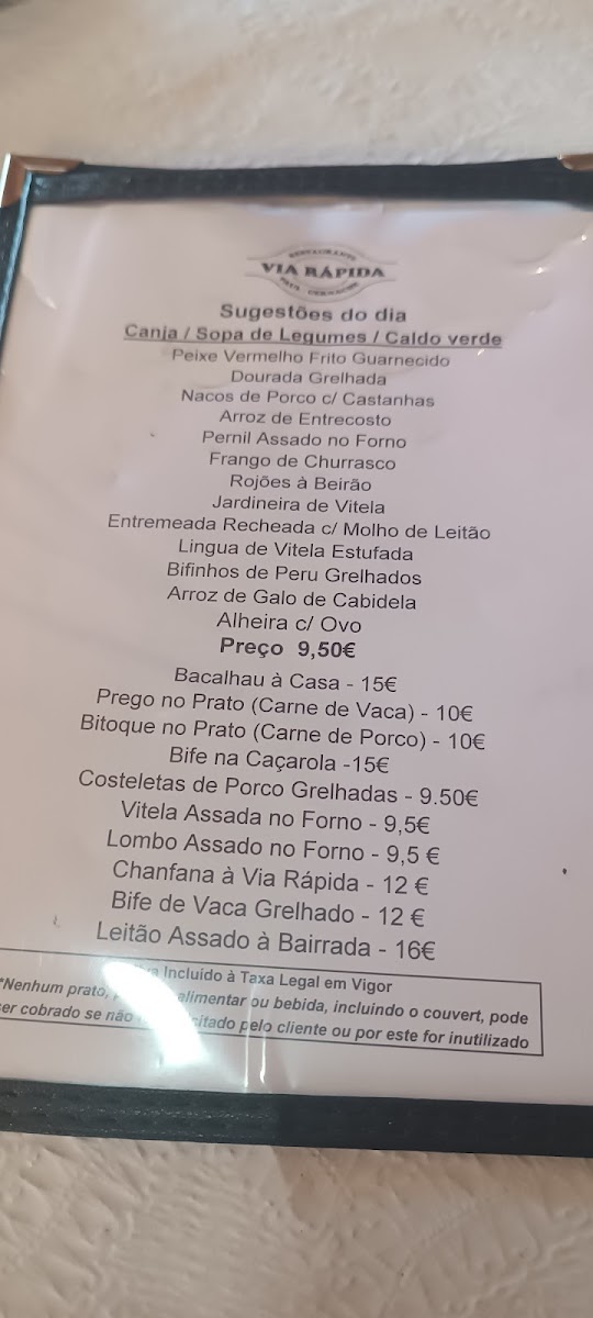 Menu Restaurante Via Rapida-2